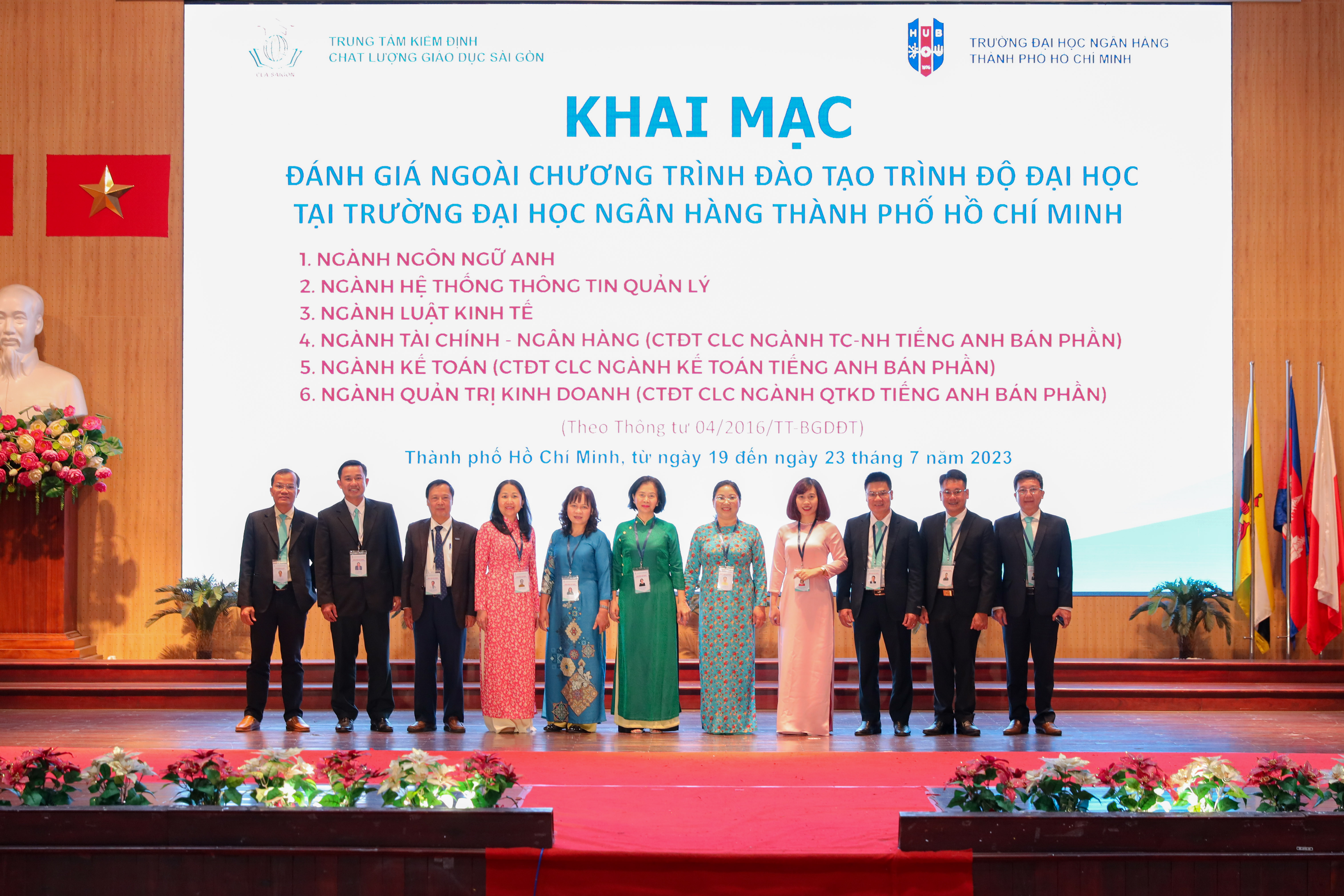 Khai mạc Khảo sát chính thức 06 chương trình đào tạo của Trường Đại học Ngân hàng Thành phố Hồ Chí Minh