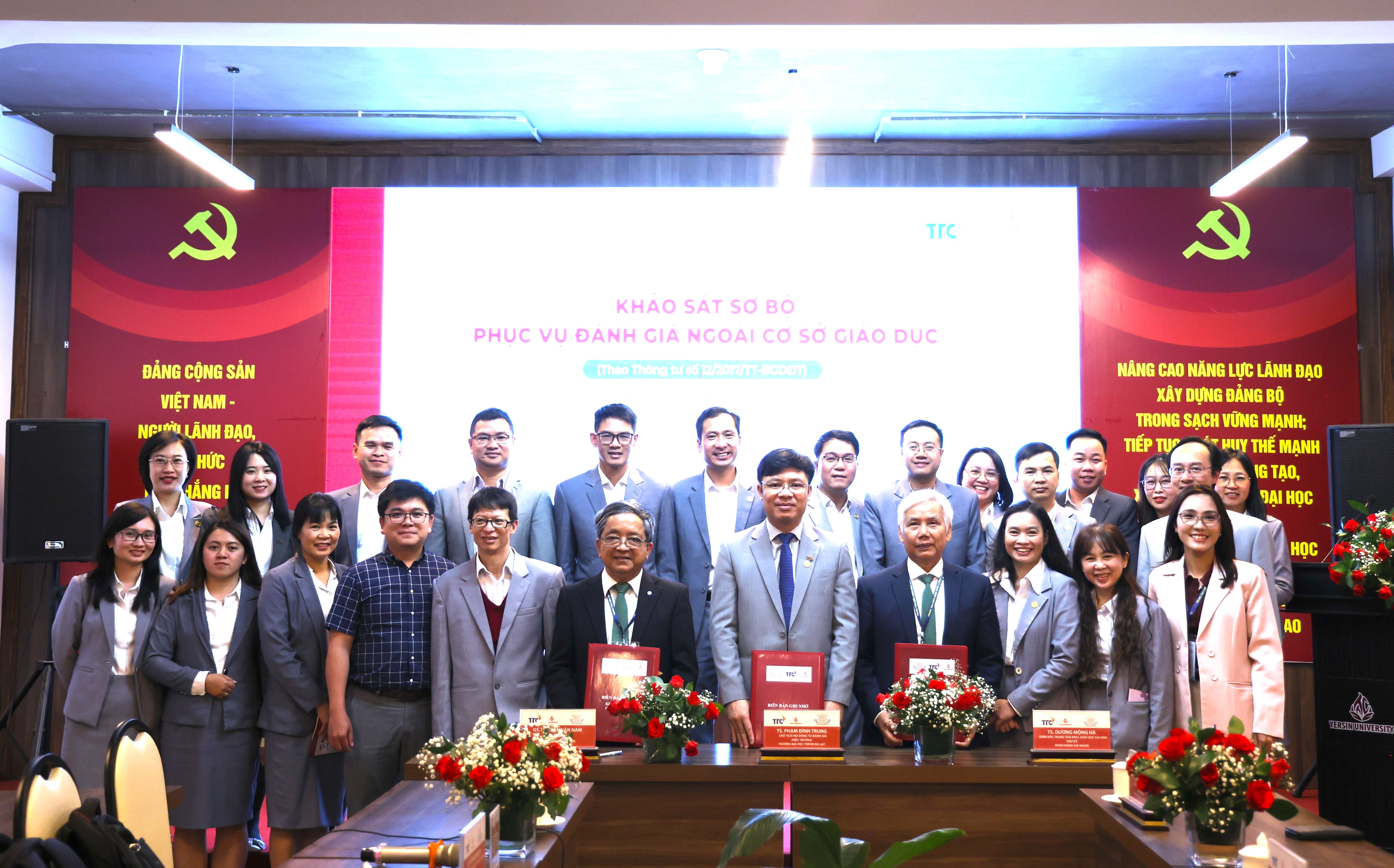 Khảo sát sơ bộ phục vụ đánh giá ngoài CSGD - Chu kỳ 2 của Trường Đại học Yersin Đà Lạt