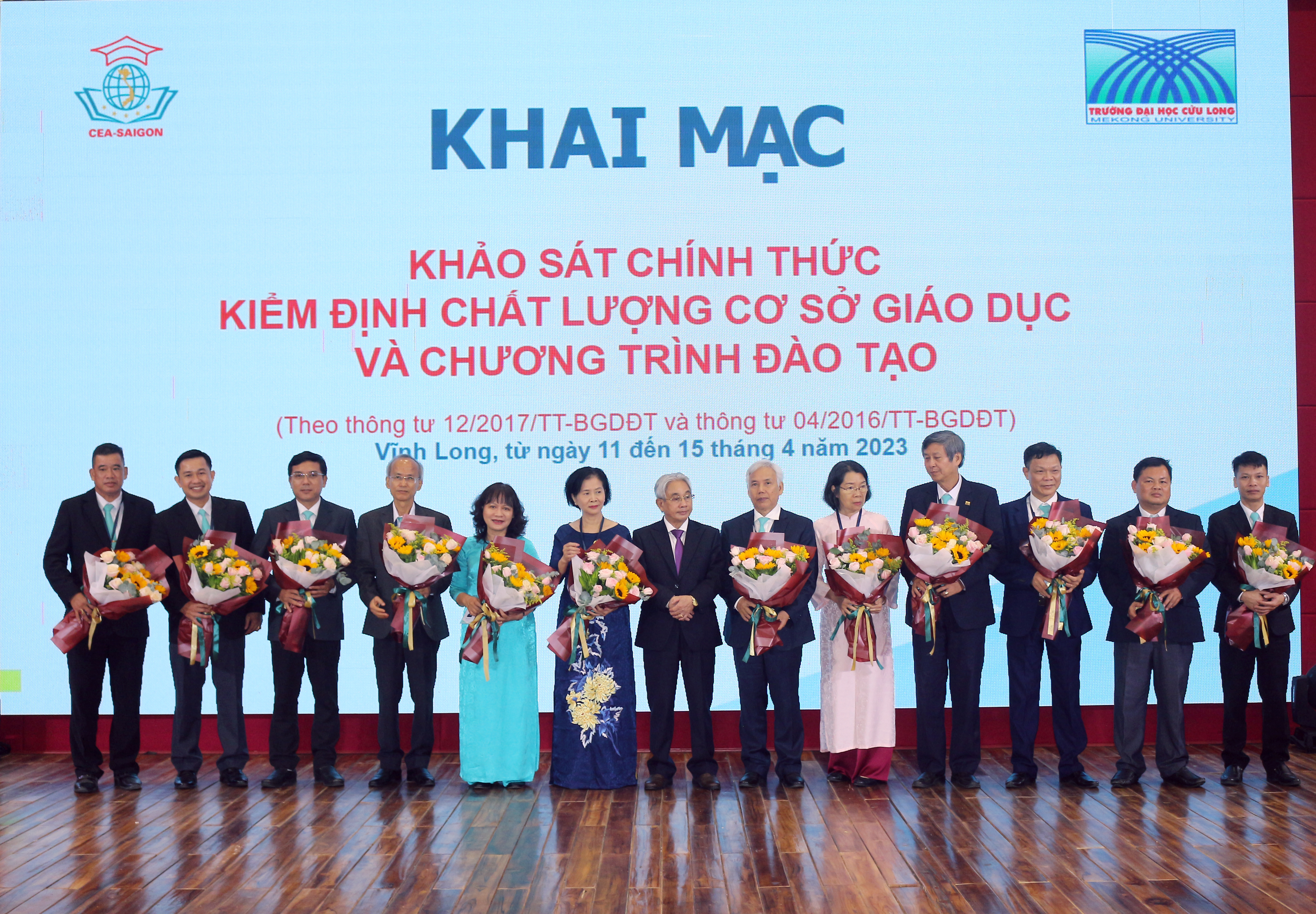 Khai mạc Khảo sát chính thức Đánh giá chất lượng Cơ sở giáo dục  và Chương trình đào tạo Trường Đại học Cửu Long  