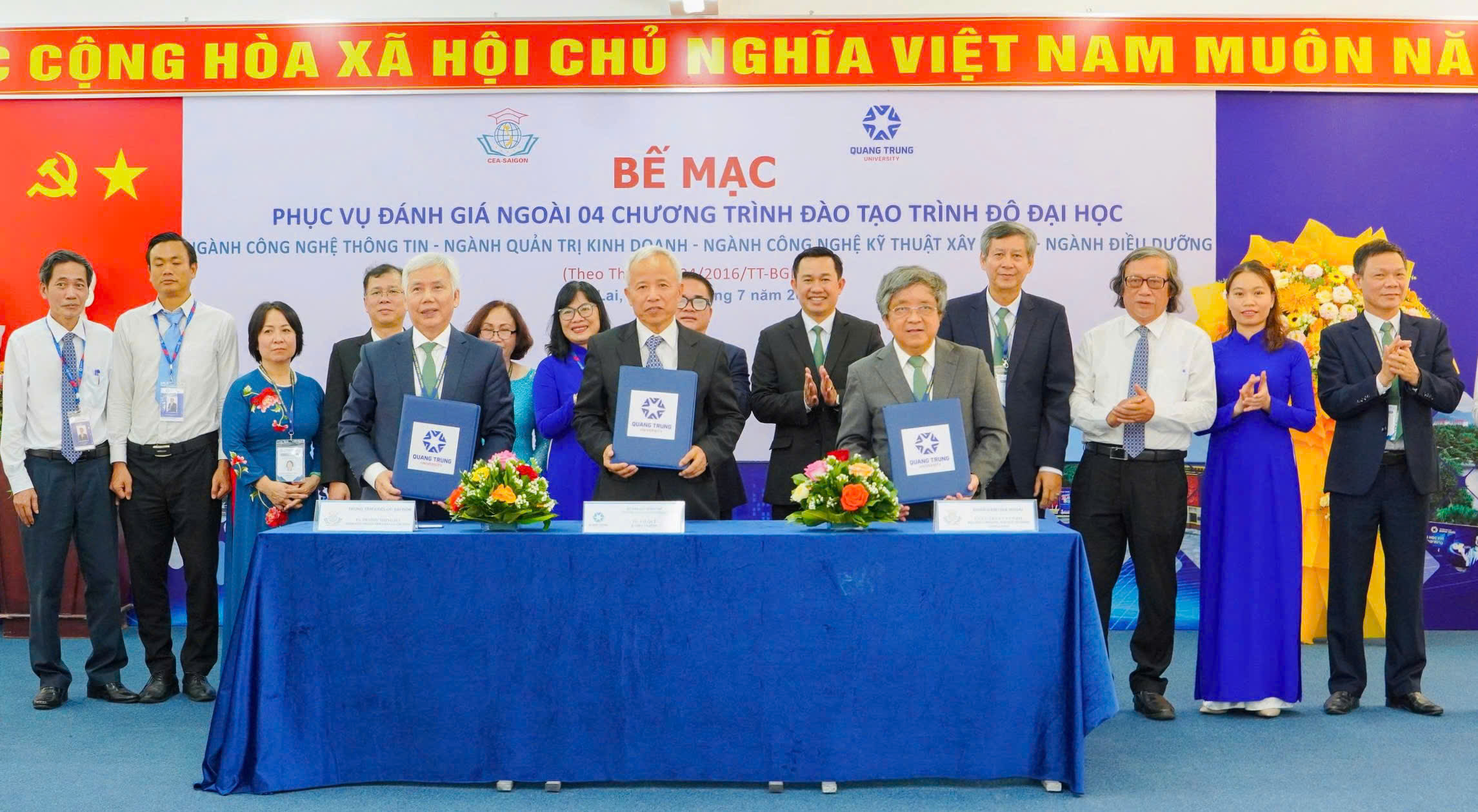 Bế mạc đợt khảo sát chính thức 04 chương trình đào tạo tại Trường Đại học Quang Trung