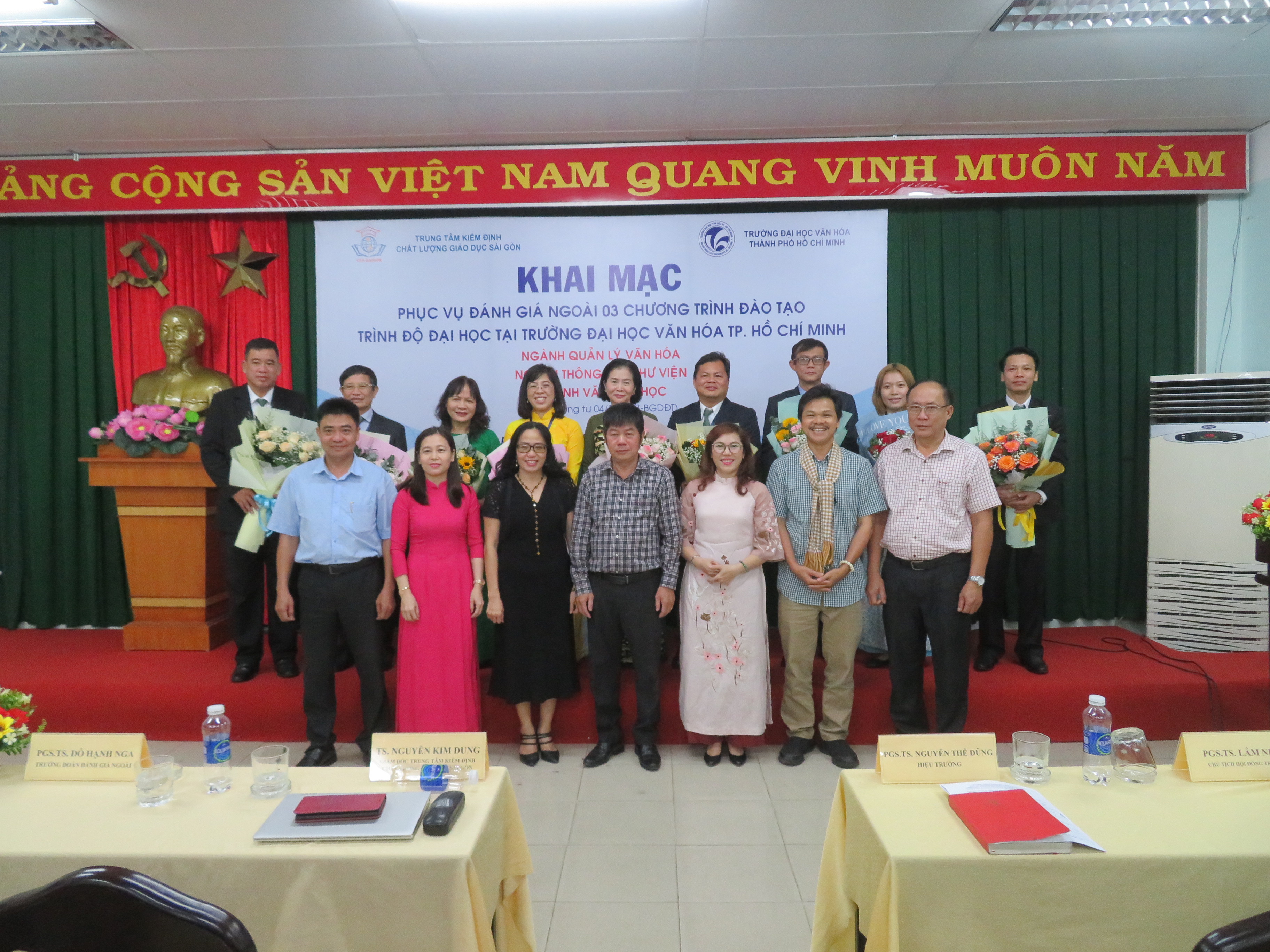 Khai mạc Khảo sát chính thức đánh giá chất lượng  03 chương trình đào tạo của Trường Đại học Văn hóa Thành phố Hồ Chí Minh