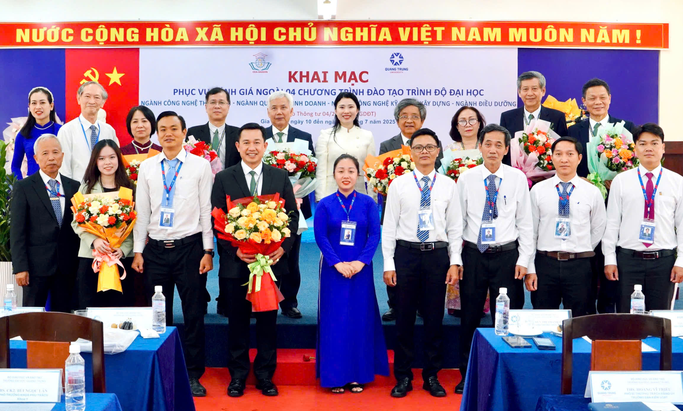 Khai mạc khảo sát chính thức phục vụ đánh giá ngoài 04 chương trình đào tạo Trường Đại học Quang Trung