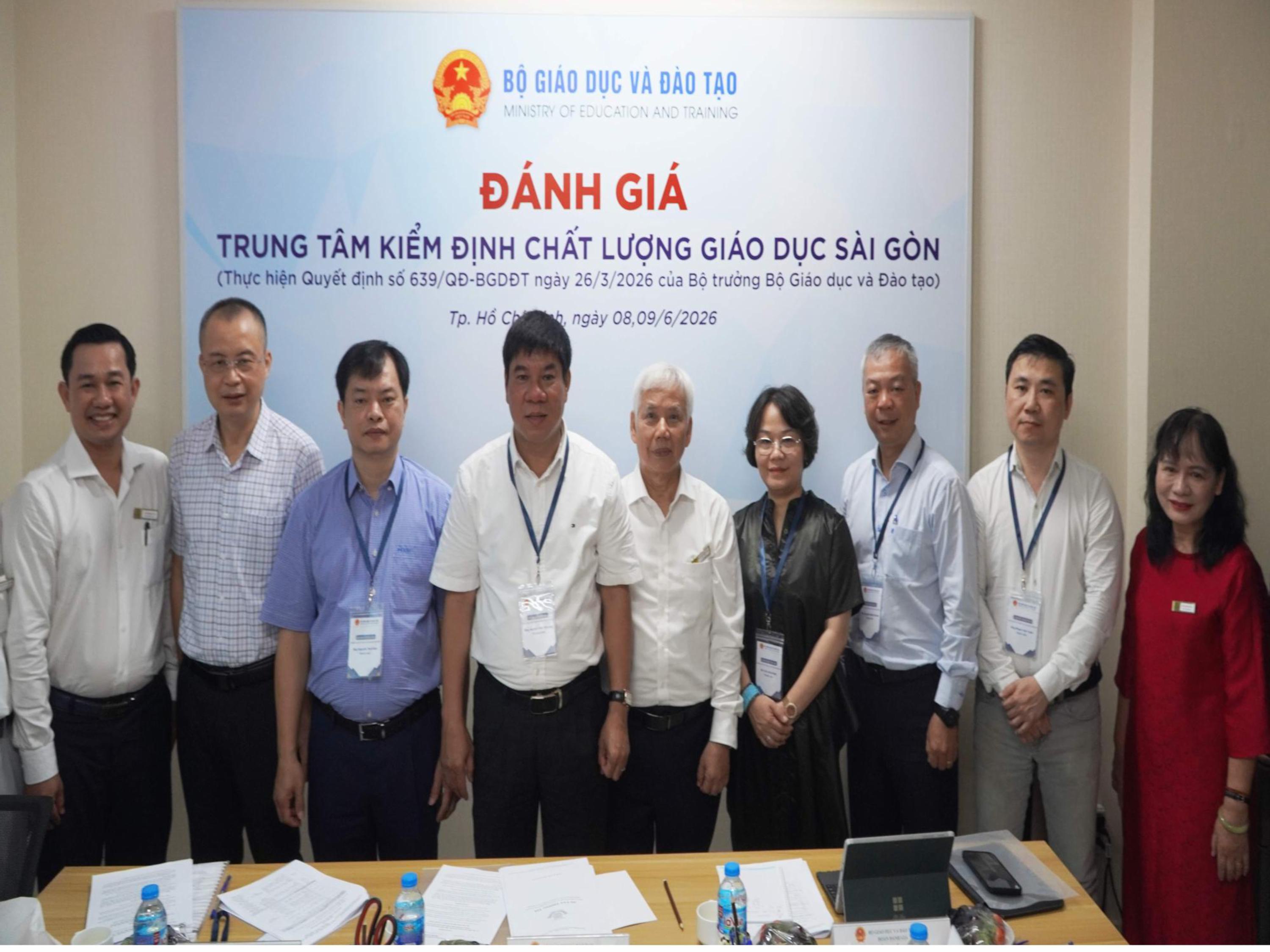 Trung tâm Kiểm định chất lượng giáo dục Sài Gòn được Bộ Giáo dục và Đào tạo đánh giá đạt mức cao nhất