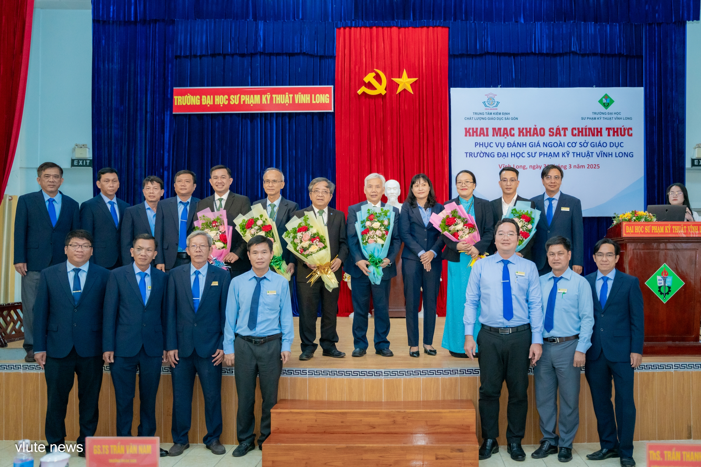Khai mạc đợt khảo sát chính thức đánh giá chất lượng cơ sở giáo dục Trường Đại học SPKT Vĩnh Long (chu kỳ II)