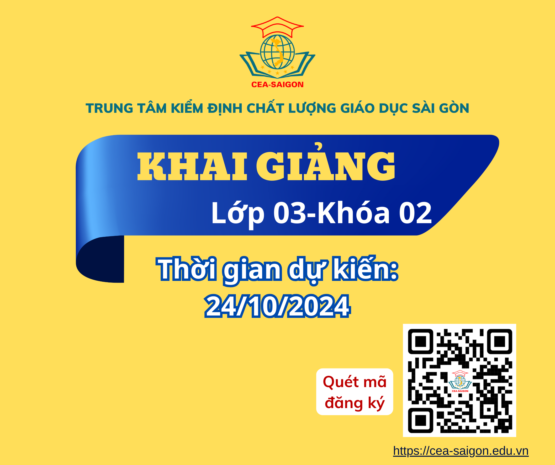 Tuyển sinh Lớp bồi dưỡng Kiểm định viên giáo dục đại học và cao đẳng sư phạm Lớp 03 - Khóa 2, 2024.