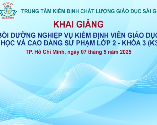Khai giảng Lớp Bồi dưỡng nghiệp vụ kiểm định viên giáo dục đại học và cao đẳng sư phạm Lớp 02-Khóa 3